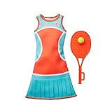 Barbie HBV66 Fashion Pack Outfit Sportlerin, Dress und Tennisschläger
