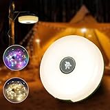 Hqynss Camping Lichterkette Aufrollbar, 4-in-1 Tragbare Wiederaufladbare LED Lichterkette mit 8 Beleuchtungsmodi, USB-Aufladung,10M Wasserdichte Zeltleuchten für Camping Wandern Weihnachten