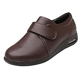 YOGYE Ödem verstellbare offene Zehen geschwollene Füße Hausschuhe,Indoor-Hausschuhe Outdoor-Komfort-Wanderschuhe Sneaker,für geschwollene Füße,Fußchirurgie,Klumpfuß,Hallux Valgus,Brown▁38
