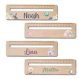 Lesehilfe personalisiert, Holzlineal, Geschenke Einschulung, Einschulungsgeschenke, Schuleinführung, Schulanfang 2024 Geschenk Schulkind (H)