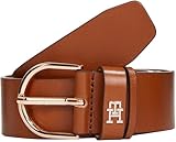 Tommy Hilfiger Damen Gürtel Essential Effortless 3,5 cm mit Dornschließe, Braun (Cognac), 85 cm