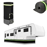Generisch Ohne Bohren für Wohnwagen – Robuster 31,5/35,4/39,3 Zoll hoher Wintercamper mit Metallplatten und Reflektorstreifen, schnelle Installation und aufrollbare Aufbewahrung