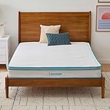 Linenspa Memory Foam and Coil Spring Mattress 20 cm Memoryschaum und Spiralfeder-Hybrid-Matratze, Schaum und Federkern, weiß, 90 x 200 cm