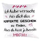 Rebundex Geburtstagsgeschenk für Mama Mama Geschenk Geburtstag Mutter Geschenke Beste Mama Geschenk Kissenbezug Personalisiert