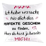 Rebundex Mama Geschenk für Kissenbezug Muttertagsgeschenk Geschenk Muttertag Weihnachtsgeschenke für Mama Geburtstagsgeschenk für Mutter Muttertagsgeschenke Kissenbezug für Cama Sofá Silla 45cm*45cm