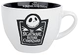 The Nightmare Before Christmas Tasse groß (Jack Logo Design) 625ml Cappuccino Tasse, Kaffeetasse - Offizielles Lizenzprodukt