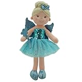 Sweety Toys 13258 Stoffpuppe Fee Plüschtier Prinzessin 30 cm blau