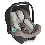 ABC Design Baby Autositz Tulip – Babyschale für Gruppe 0+ i-Size bis 13 KG – Verstellbare Kopfstütze – Seitenaufprallschutz & 3-Punkt-Gurtsystem – Farbe: nature