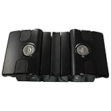 Fallenverschluss, Fallenschloss - TWIN gleichschließend Aluminium schwarz pulverbeschichtet
