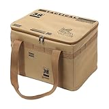 Camping Organizer Taschen Zur Aufbewahrung - Organizer Tragtasche Mit Unterteilungen | 30L Reisetasche Mit Ergonomischem Tragegriff & Wasserdichter Aufbewahrung Für Grillen Picknick Umzug Getränkekann