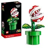 Lego 71426 Super Mario Piranha-Pflanze Set, bewegliche Figur mit Pfeife und 2 Münzelementen, Modellbausatz für Erwachsene zum Bauen, Schlafzimmer-Deko, Geschenk für Männer, Frauen und Jugendliche