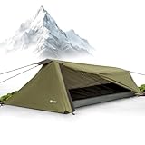 EXPLORER Namib 2 Personen Zelt kleines Packmaß Ultraleicht für Fahrrad oder Motorrad Reise 1-2 Personen 3000mm Wassersäule mit separatem Innenzelt Wandern Trekking Camping