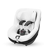 Maxi-Cosi Autositzbezug aus Bio-Baumwolle für Pearl 360, Mica (Eco) und Mica 360 S (Comfort), Weiches, Atmungsaktives und Feuchtigkeitsabsorbierendes Material, Waschmaschinenfest, Natural White