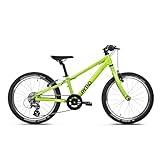 TechniBike PYRO Twenty - leichtes Kinderfahrrad 20 Zoll für Mädchen und Jungen (Lenker mit Microshift 8-Gang Kettenschaltung, ergonomischer Sattel, ab 7,8kg)