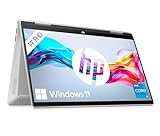 HP Pavilion x360 2-in-1 Laptop | 14' FDH Touchdisplay | Intel Core i5-1335U | 16 GB DDR4 RAM | 512 GB SSD | Intel Iris Xe | Windows 11 Home | QWERTZ Tastatur | Natural Silver