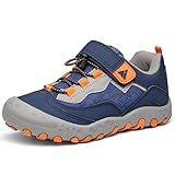 Mishansha Outdoor Wanderschuhe Kinder Trekkingschuhe Jungen Bequem Atmungsaktiv Sportschuhe, Weltraumblau 30 EU