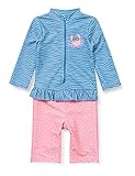 Playshoes UV-Schutz Einteiler Unisex Kinder Badeanzug Schwimmanzug Badebekleidung, Krebs Langarm, 62/68