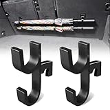 2 Stück Auto Regenschirm Halter Clip Haken, Auto Kofferraum Regenschirm Haken – Platzsparend & Einfach zu Installieren für Autositz, Kinderwagen, Rollstuhl, Golftasche, LKW, Boot, SUV Kofferraum