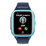 Kinder Smartwatch mit GPS und Telefon Uhr 4G WiFi Videoanruf SOS Kamera Wasserdicht Nachricht Wecker Stoppuhr Klassenmodus Musik Player Vibrationsbenachrichtigung Geschenk für Jungen und Mädchen