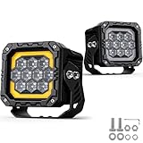 AnTom 2 Stück LED Arbeitsscheinwerfer 12V/24V mit ECE Zulassung, Rückfahrscheinwerfer für Traktor, Bagger, LKW, Zusatzscheinwerfer wasserdicht IP68, Arbeitslicht für Landwirtschaft & Offroad