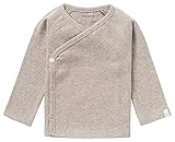 Noppies Unisex Baby U Tee Overlap Ls Rib Nanyuki T Shirt, Taupe Melange - P757, 62 EU