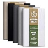 Terra Beds Premium Spannbettlaken - Bettlaken 90x200cm - 100x200cm 160g/m2-100% Hochwertiges Oeko-TEX Baumwoll Jersey Bettlaken – Erhältlich in 10 Farben