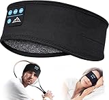 Schlafkopfhörer Bluetooth Geschenke für Frauen/Männer - Stirnband Kopfhörer Schlafen Männer Geschenke für Mama Papa, Schlafmaske mit Kopfhörer HD Stereo Lautsprecher, SchlafKopfhörer für Schlaf, Yoga