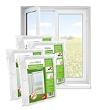 EASYmaxx Fliegengitter Fenster | Moskitonetz, Montage ohne Bohren | zuschneidbarer Insektenschutz Fenster bis 130 x 150 cm | Mückenschutz | Fliegennetz Klettband selbstklebend [4 Stück]