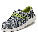 Hey Dude Jungen Wally Youth Camodino Moccasin, Blau, 34 EU