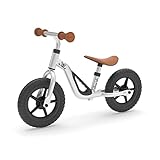 Chillafish Charlie Lightweight Balance Bike with Carry Handle, Adjustable seat and Handlebars, Puncture Proof 10 inch Wheels and Specially Shaped seat for Children Aged 18 to 48 Months, Silver