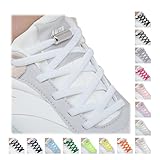 Handshop 2 Paar Schnürsenkel Ohne Binden - Elastische Schnürsenkel mit Metallkapseln - Schnürsenkel Schnellverschluss für Erwachsene & Kinder Turnschuhe (Weiß 120cm)