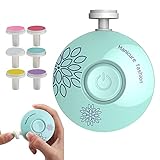 Elektrische Kinder Nagelfeile,Elektrische Baby Nagelfeile,Sicherer Kinder Nagelschneider, Kinder Nageltrimmer Maniküre Set, mit 6 Austauschbare Schleifköpfe, von Kinder und Erwachsenen