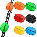 Encuryna 6 Stück Angelrute Befestigung Silikon Feste Kugel, Angelrute Krawattenhalter, Rutenhalter, Angel Zubehör, Hochelastischer Angelruten-Bündelhalter, Wiederverwendbare Angelwerkzeu