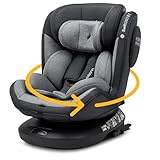 Osann Swift360 S 2 - mitwachsender Reboarder mit Isofix, 360 Grad drehbarer Kindersitz 76-150 cm (ca. 9-36 kg), i-Size Kinderautositz ab 1 Jahr - Universe Grey