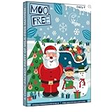 Moo Frees Adventskalender weiße Schokolade mit Dankeschön Aufkleber - Weihnachten Adventskalender 2024