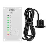 briidea HRWL-01W Frischwassertankanzeige, Füllstandsanzeige für Wassertank mit LED-Anzeige, Angetrieben Durch 7-32V DC DC Netzteil, Sehr Gut Geeignet Für Wohnmobile, Wohnwagen, Weiß