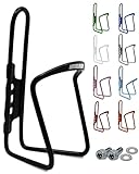 LOEVELOSI Flaschenhalter Fahrrad Schwarz Aluminium Extra Verstärkt für Rennrad MTB Trekkingrad Kinderfahrrad Getränkehalter Fahrrad Trinkflaschenhalter Halter für Trinkflasche Fahrrad Flaschenhalter
