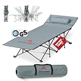 Atacama Feldbett klappbar - ultraleichtes Campingbett - Feldbett Ideal für Outdoor-Abenteuer und Karpfenliege - komfortabel, tragbar Feldbett XXL Campingbett - 190 x 68 x 38 cm