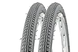 2 Stück 24 Zoll Rollstuhl Reifen 24x1 3/8 Wheel Chair tire Grey 35-540 grau