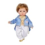 Baby Annabell Little Sweet Prince 36cm, weiche Prinzen-Puppe mit hochwertigen Haaren, Schlafaugen, blauem Oberteil, weißer Hose und Schuhen, 707104 Zapf Creation