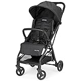 Peg Perego Selfie – Leichter Kinderwagen von Geburt bis 22 kg (0 – 4 Jahre), zusammenklappbar und kompakt, automatischer Verschluss, verstellbare Rückenlehne, Verdeck UPF 50+, Schiefergrau