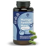 Fruchtbarkeit Mann – Kinderwunsch Vitamine für Männer – Spermienqualität & -motilität – Moringa, Lycopin, L-Carnitin, Arginin, Zink, Selen, Q10 – 60 Kapseln – RedMoringa