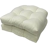 AZVFLY Stuhlkissen 2er Set, Sessel Kissen Zurück Sitzkissen Pad 48x48 cm, Sitzpolster für Outdoor Geeignet, Bequemes Sitzpolster für Gartenmöbel Oder Stuhl