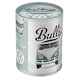 Nostalgic-Art Retro Spardose, 1 l, VW – Good Things Are Ahead of You – Volkswagen Bus Geschenk-Idee, Original Lizenzprodukt (OLP), Sparschwein aus Metall, Vintage Blech-Sparbüchse