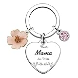 ENSTAB Geschenke für Mama Schlüsselanhänger Geburtstagsgeschenk für Mama Muttertagsgeschenk (Mama-Stil A)