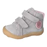 RICOSTA Mädchen Stiefel GEDO, Baby und Kleinkinder Lauflernschuhe, Weite: Mittel, lose Einlage, terracare, Booties, Leder, Graphit/rosa (450), 22 EU