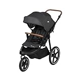 Bebeconfort Cloudy, All-Terrain-Baby Stroller, 0–4 Jahre (max. 22kg), verstellbar, schnell zusammenklappbar, 3 große Kinderwagen Luftreifen, verstellbarer Schieber, geräumiger Korb, Mineral Graphite