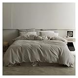 GGYTMQL Bett, Bettwäsche Sets Weichkomfort Bettwäsche Sets Schlafzimmer Bettdecke Abdeckblech Kissenbezug