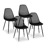 Fromm & Starck Star_SEAT_13 Stuhl - 4er Set - bis 150 kg - Sitzfläche 52 x 46,5 cm - schwarz