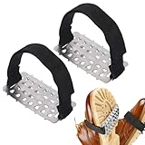 2 Stück Spikes für Schuhe Winter, rutschfeste Eiskrallen Mit 5 26 Stahlstollen, Antirutsch Spike zum Überziehen Ice Grips Für Winter Und Schnee Und Wandern Gehen Klettern Angeln Dachdecken Golf